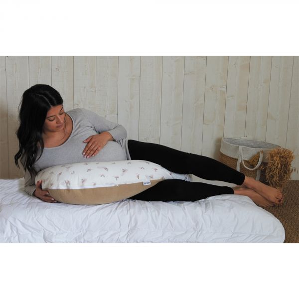 Coussin d'allaitement Multirelax Eponge - Microfibre noisette