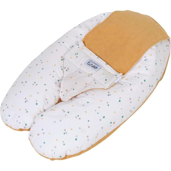 Coussin Multirelax Eponge - Microfibre Pois / Jaune