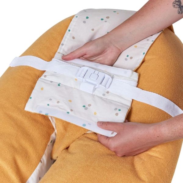 Coussin Multirelax Eponge - Microfibre Pois / Jaune