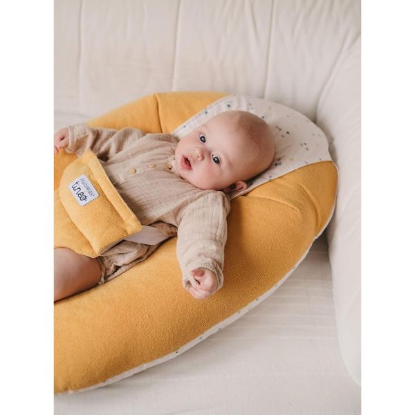 Coussin Multirelax Eponge - Microfibre Pois / Jaune