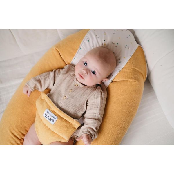 Coussin Multirelax Eponge - Microfibre Pois / Jaune