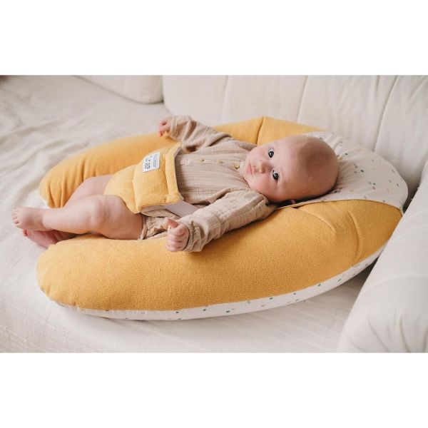 Coussin Multirelax Eponge - Microfibre Pois / Jaune