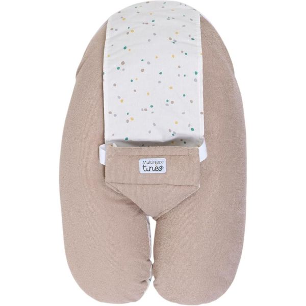 Coussin Multirelax Eponge - Microfibre Pois / Noisette