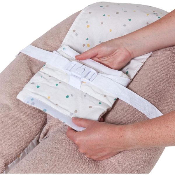 Coussin Multirelax Eponge - Microfibre Pois / Noisette