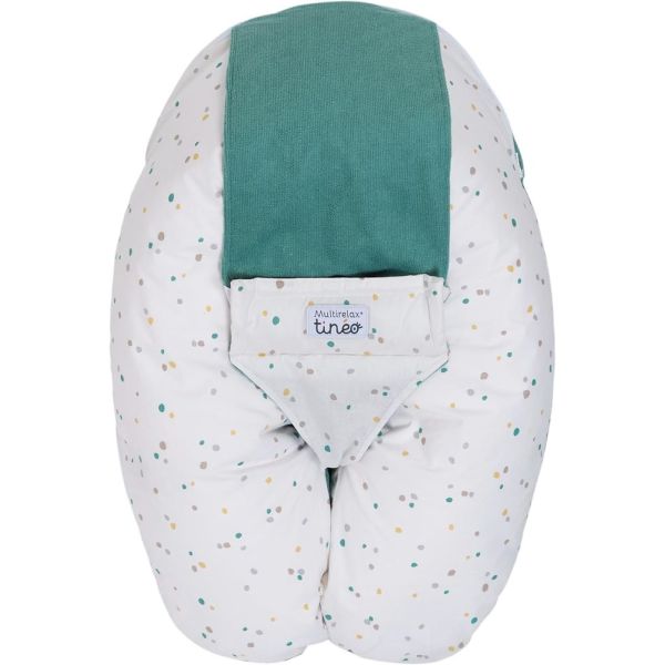 Coussin Multirelax Eponge - Microfibre Pois / Vert