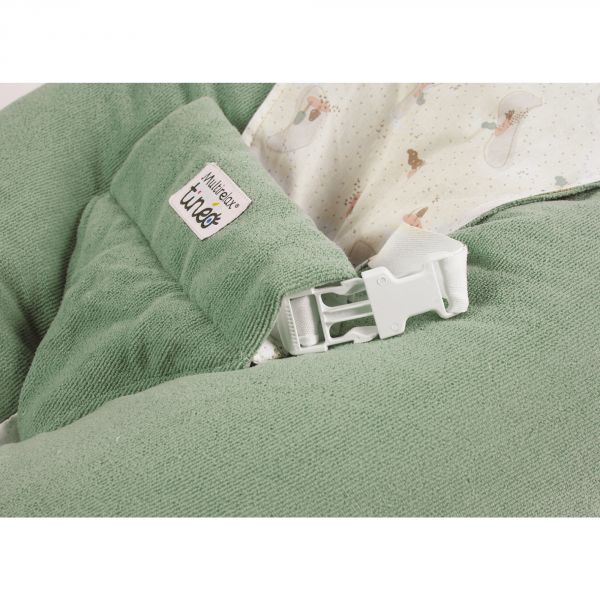 Coussin d'allaitement Multirelax Eponge Microfibre vert sauge