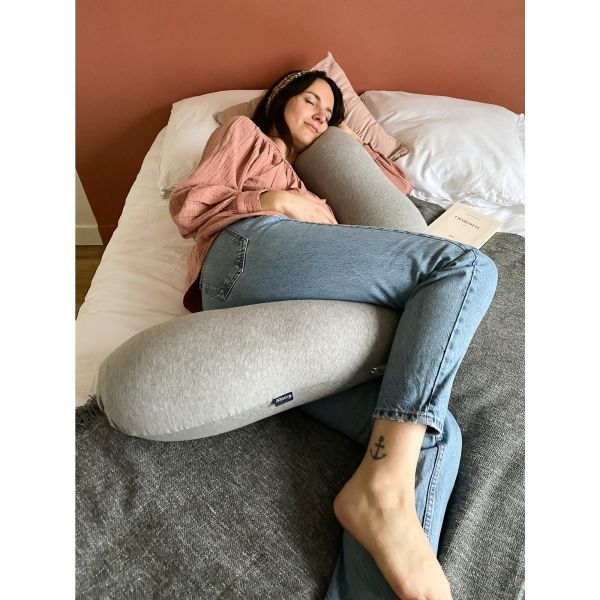 Coussin d'allaitement Multirelax+ Jersey Gris chiné / Lapins
