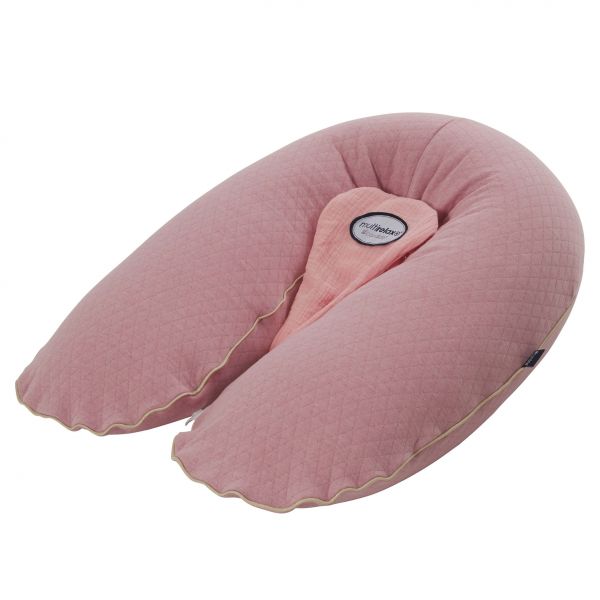 Coussin d'allaitement Multirelax Jersey matelassé rose