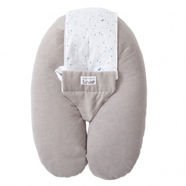 Coussin d'allaitement Multirelax Eponge - Microfibre Gris/Sky