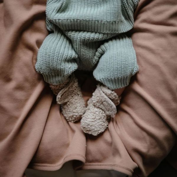 Chaussons bébé Oatmeal - 6-9 mois