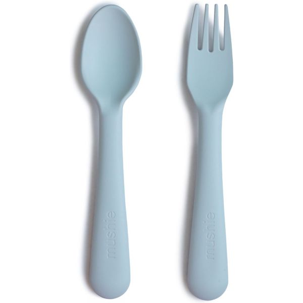 Set de couverts Cuillère & fourchette enfant - Poudre Bleu