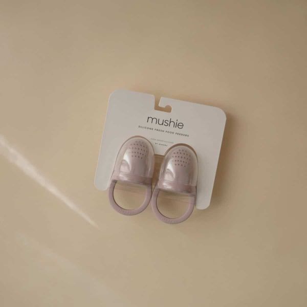 Lot de 2 sucettes grignoteuses silicone - Soft Lila