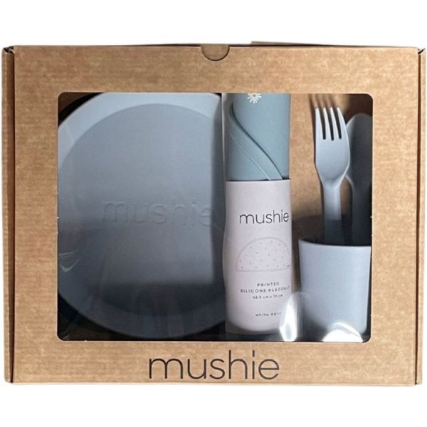 Coffret repas en silicone - Poudre Bleu (5 pièces)