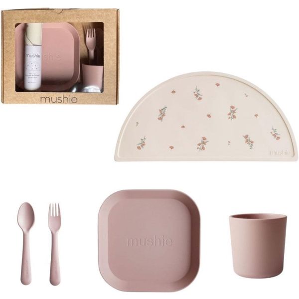 Coffret repas en silicone - Blush (5 pièces)