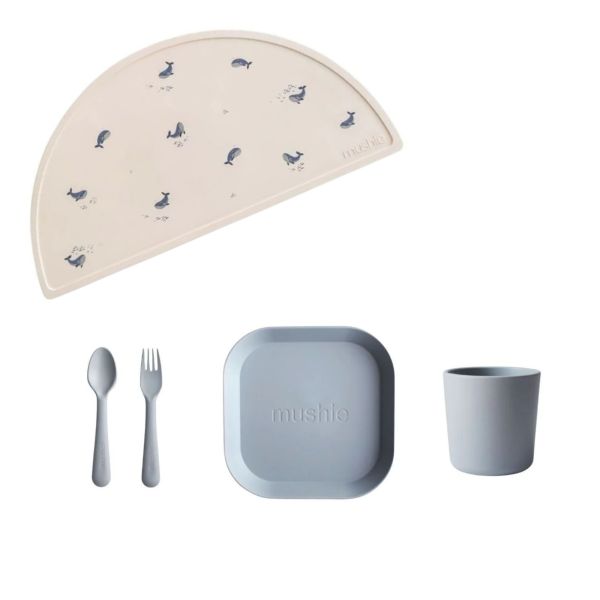 Coffret repas en silicone - Cloud (5 pièces)