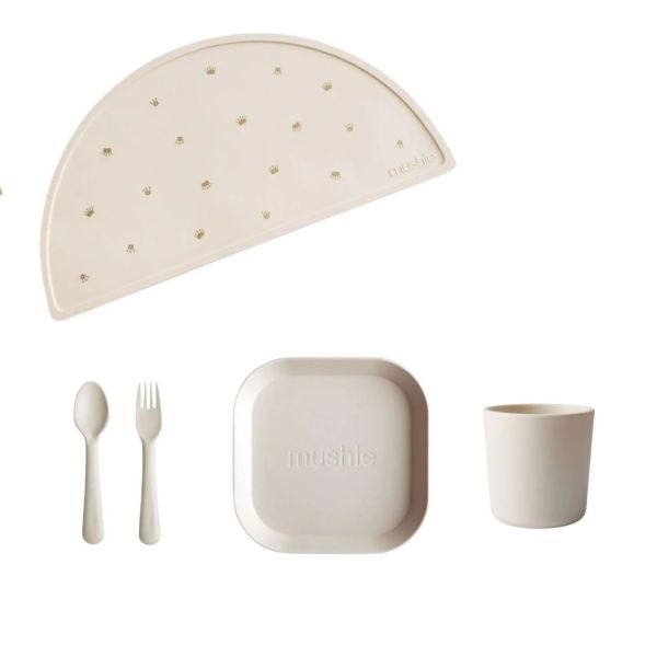 Coffret repas en silicone - Ivory (5 pièces)