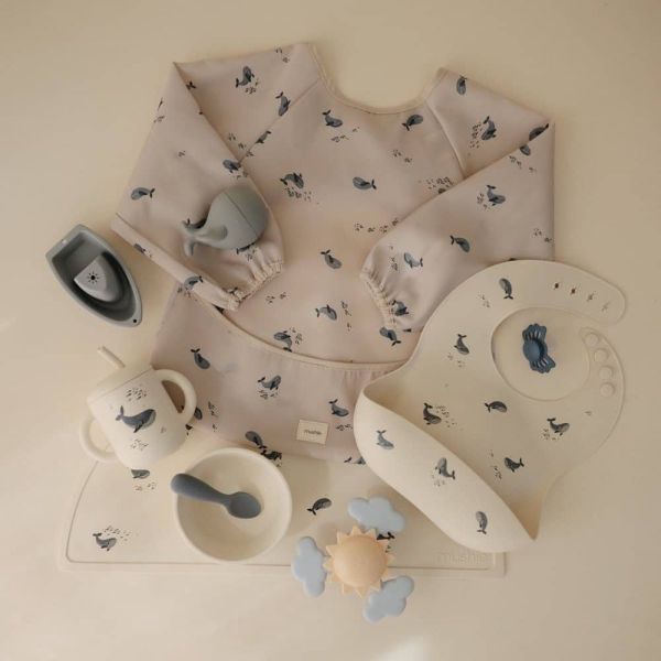 Bavoir avec manches - Whales
