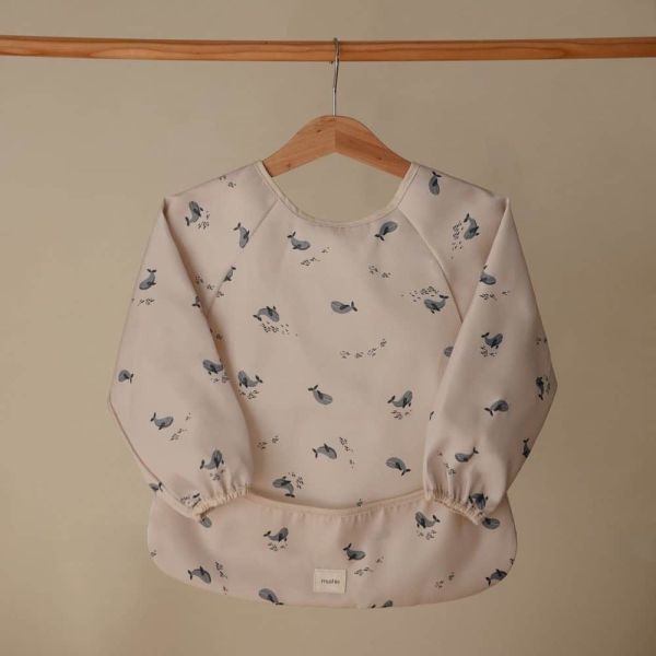 Bavoir avec manches - Whales