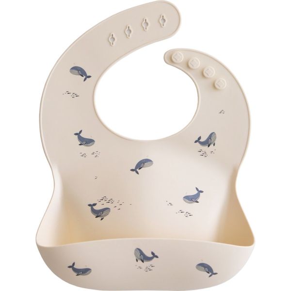 Bavoir en silicone - Whales