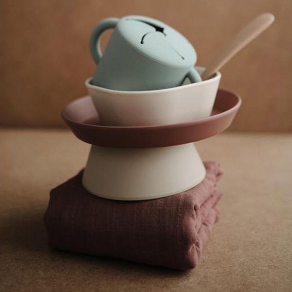 Bol ventouse en silicone - Natural