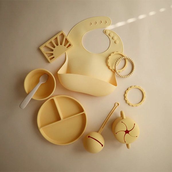 Bol ventouse en silicone - Pale Daffodil