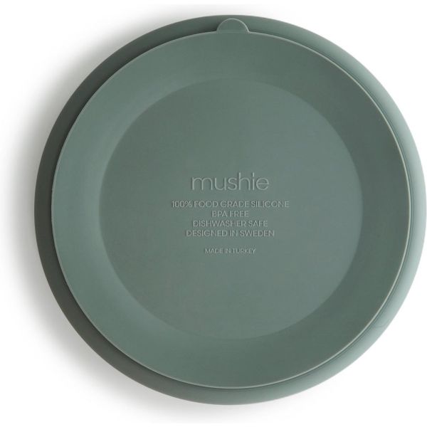 Assiette à compartiment en silicone - Cambridge blue