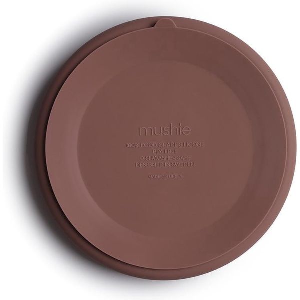 Assiette à compartiment en silicone - Cloudy Mauve