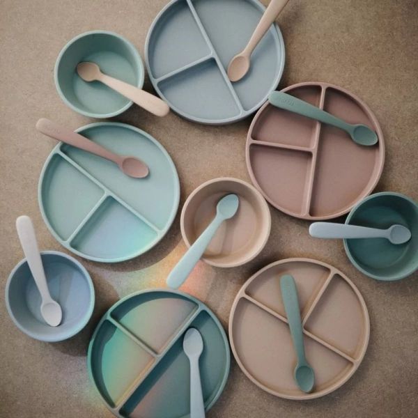 Assiette à compartiment en silicone - Dried Thyme