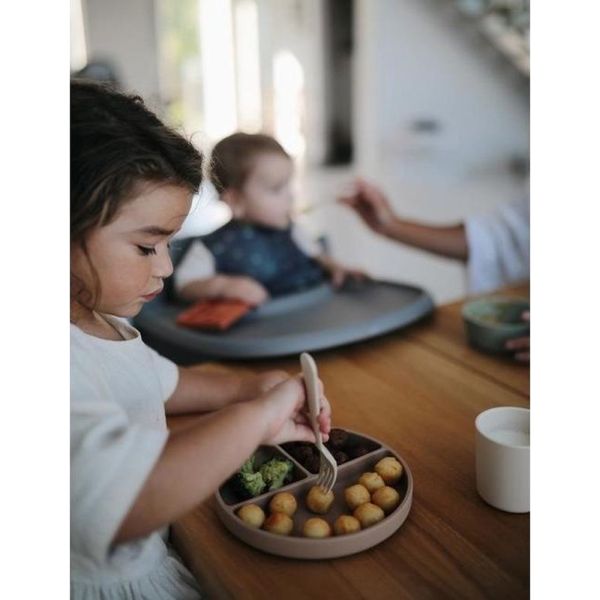 Assiette à compartiment en silicone - Dried Thyme