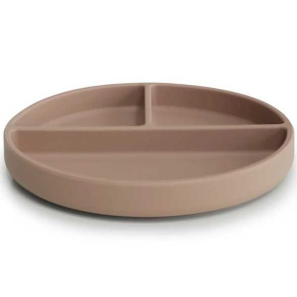 Assiette à compartiment en silicone - Natural
