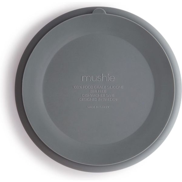 Assiette à compartiment en silicone - Stone
