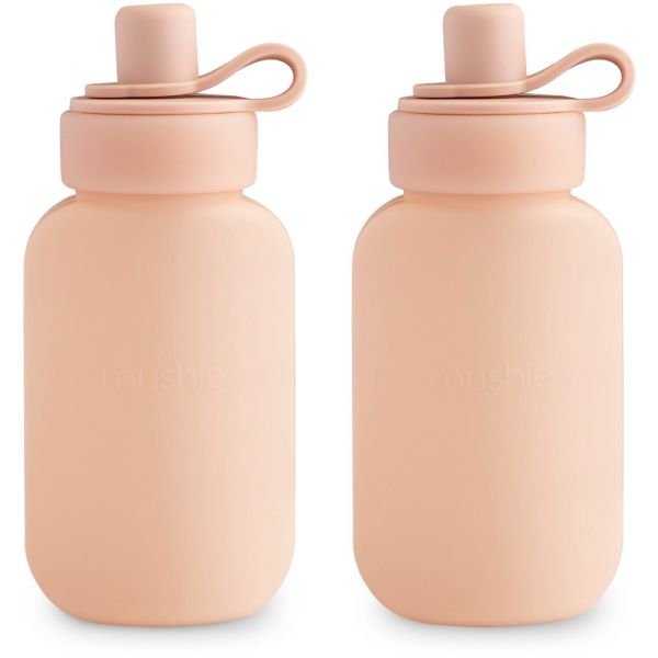 Lot de 2 pots de conservation en silicone - Blush