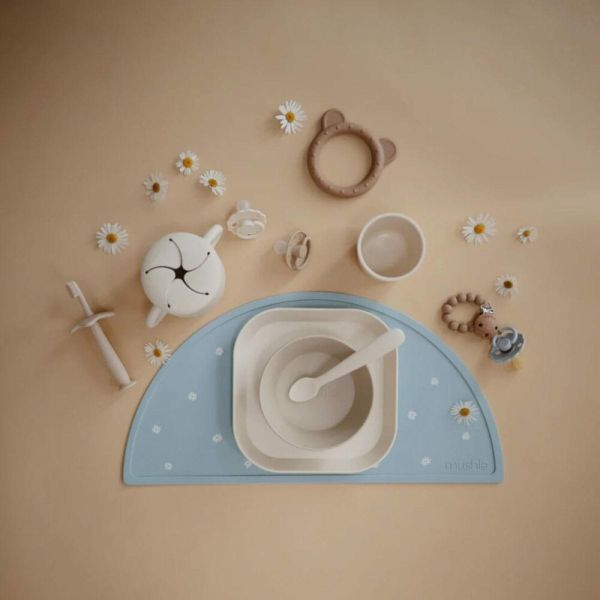 Boîte à goûter en silicone avec poignées - Ivory