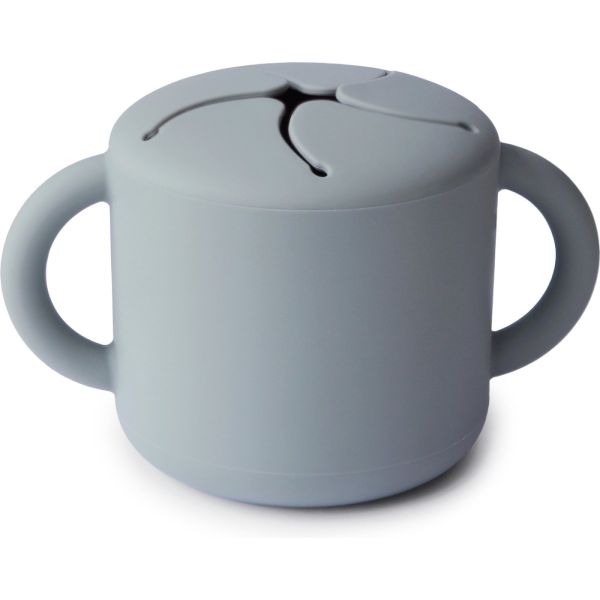 Boîte à goûter en silicone avec poignées - Stone