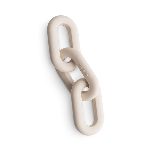 Anneau de dentition en forme de chaîne - Beige sable