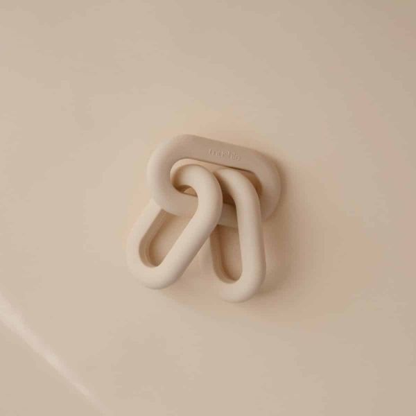 Anneau de dentition en forme de chaîne - Beige sable