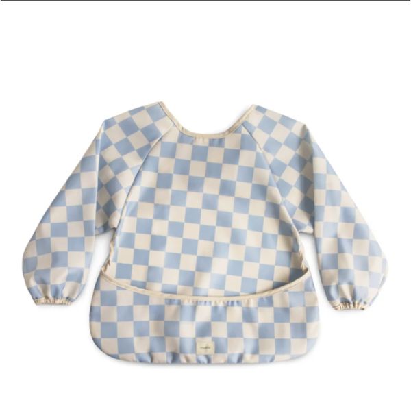 Bavoir avec manches Blue Check