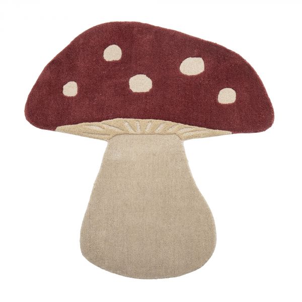 Tapis enfant champignon rouge