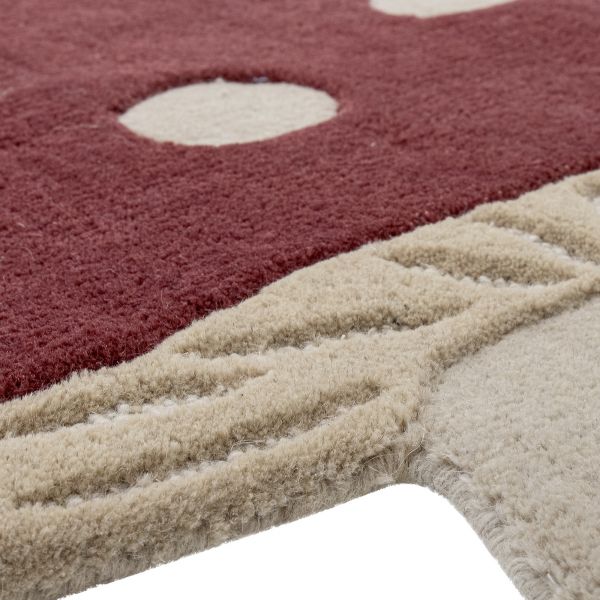 Tapis enfant champignon rouge