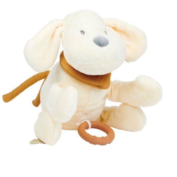 Peluche musicale Charlie le chien vanille