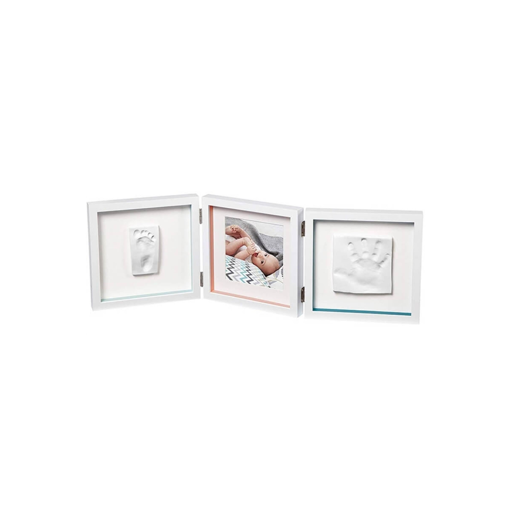Baby Art Cadre Empreinte Bebe 3 Volets My Baby Style Blanc Made In Bebe