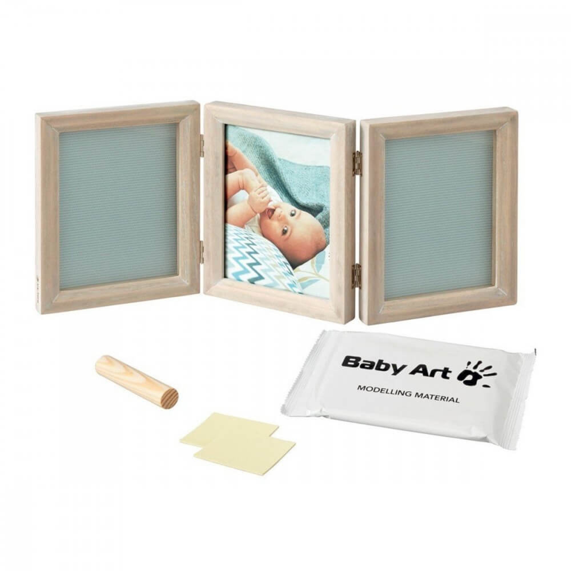 Set de cadres photo bébé \ affiches pour chambre d'enfant - Kit main et  empreinte de