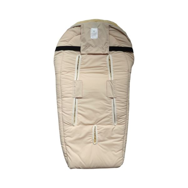 Chancelière pour siège-auto bébé en peau d'agneau NAADJA  - Crème