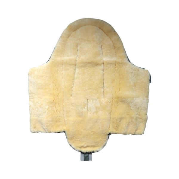 Chancelière pour siège-auto bébé en peau d'agneau NAADJA - Sauge vert/gris