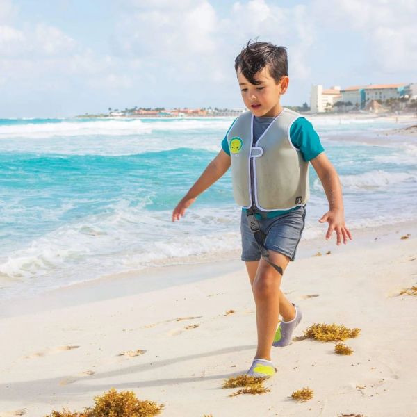 Näj Veste de natation évolutive en néoprène 1 - 3 ans Gris