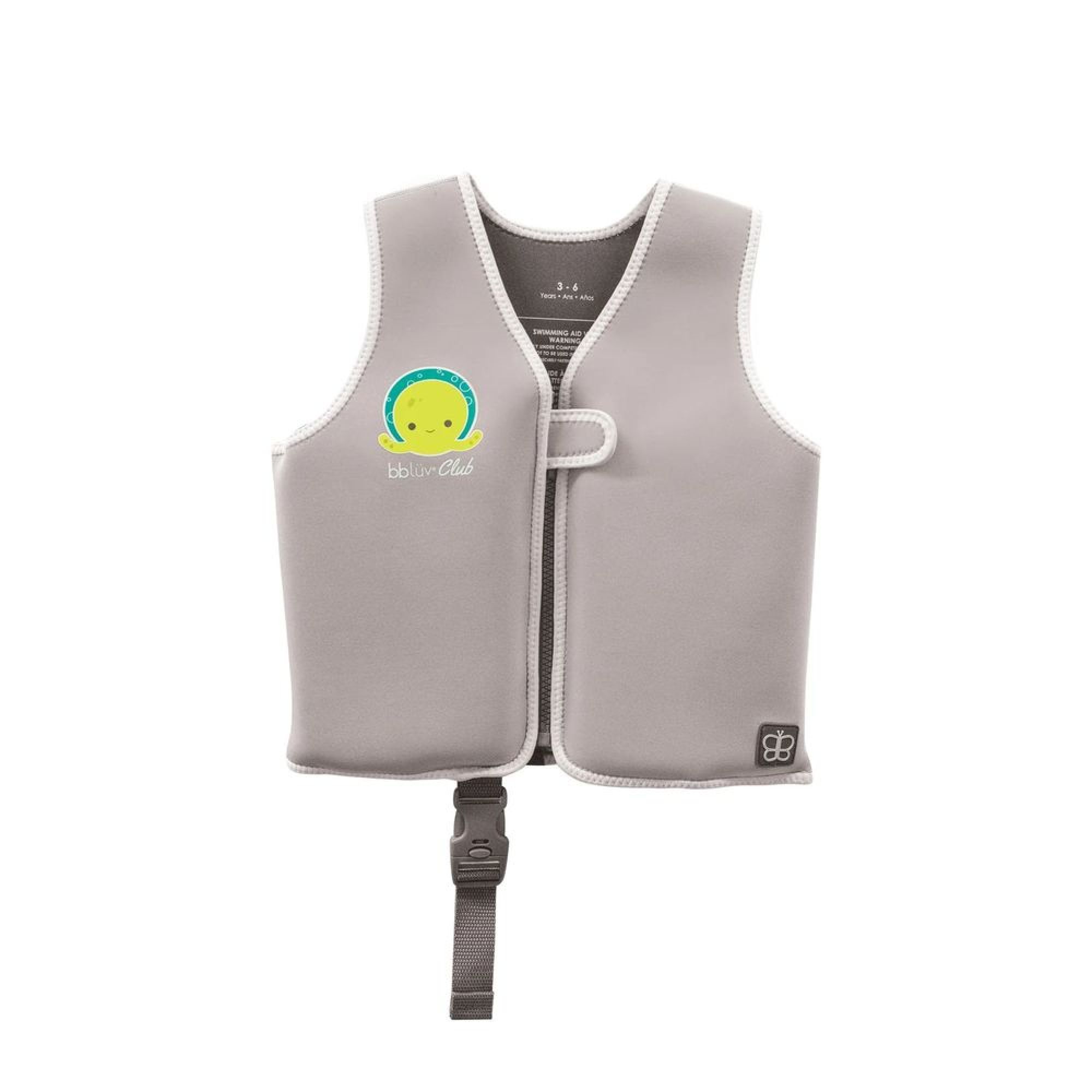 Gilet de natation évolutif en néoprène 3-6 ans - Gris