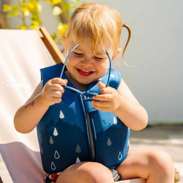 Gilet de natation évolutive en néoprène Navy 18-36 mois