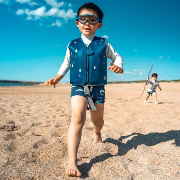 Gilet de natation évolutive en néoprène Navy 18-36 mois