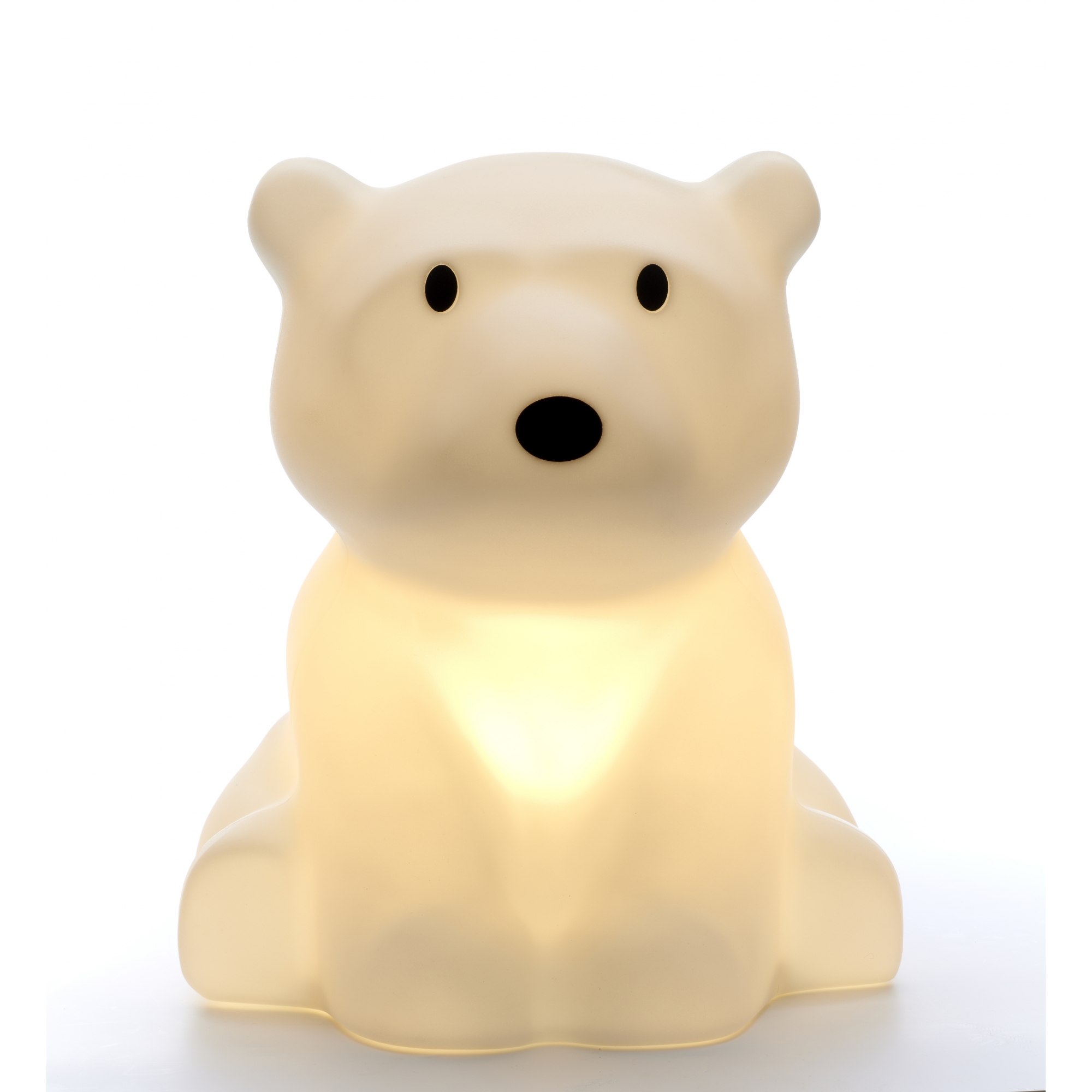 Grande veilleuse ours blanc Led, luminaire chambre bébé