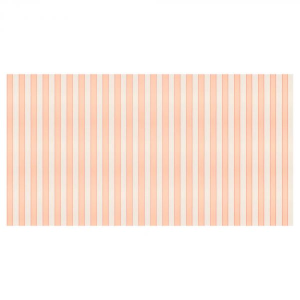 Nappe en papier à rayures Pêche